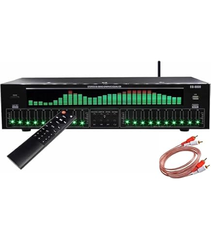 Digital Equalizer Audio Spectrum Analyzer - Dual Channel 15-Band